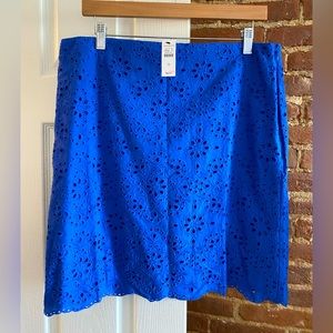 Talbots Eyelet A-Line Skirt Medallion - New With Tags